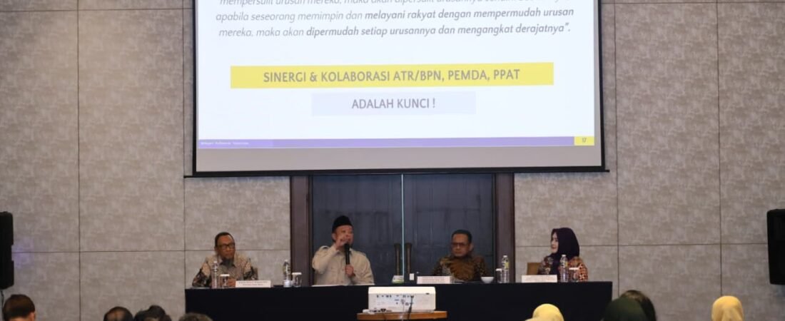 Menteri Nusron Dorong Sinergi IPPAT dan Pemda Percepat Layanan Pertanahan
