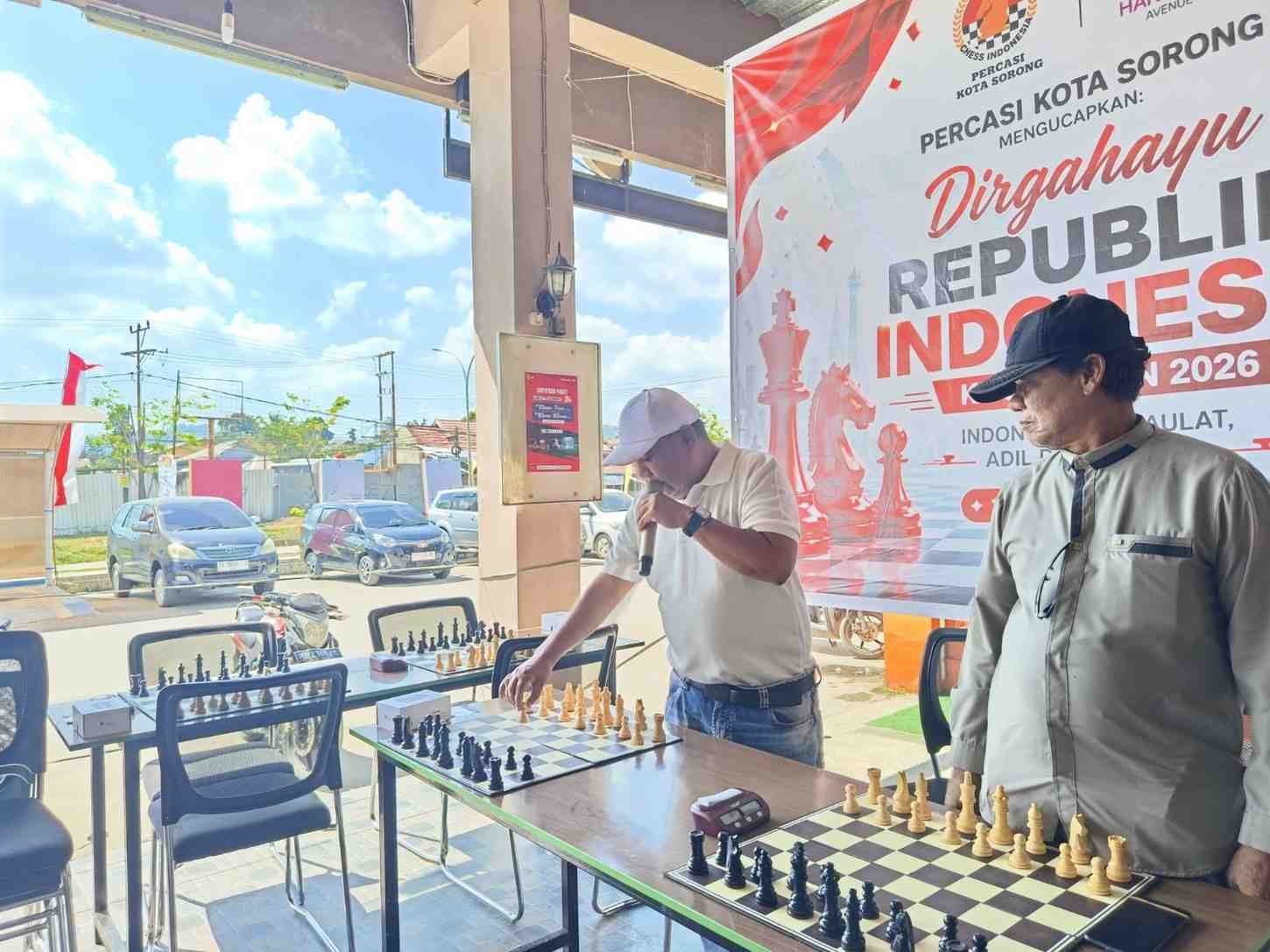 Semarak HUT RI ke-81, PERCASI Kota Sorong Gelar Turnamen Catur dan Bidik Bibit Atlet Muda
