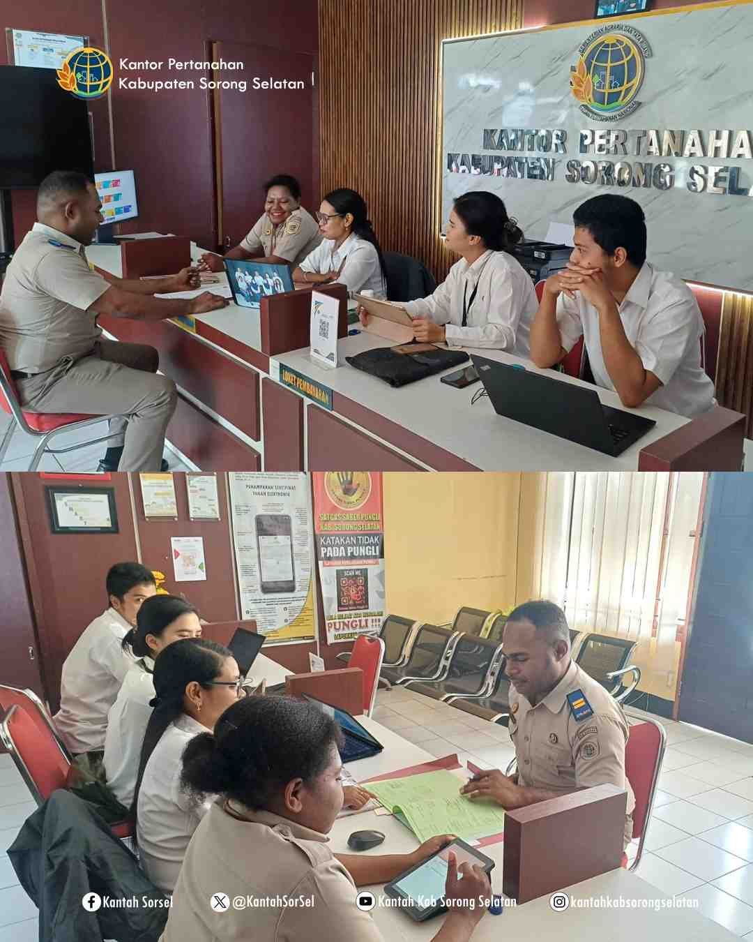Briefing Pagi Jadi Langkah Awal Tingkatkan Kualitas Pelayanan di Kantor Pertanahan Sorong Selatan
